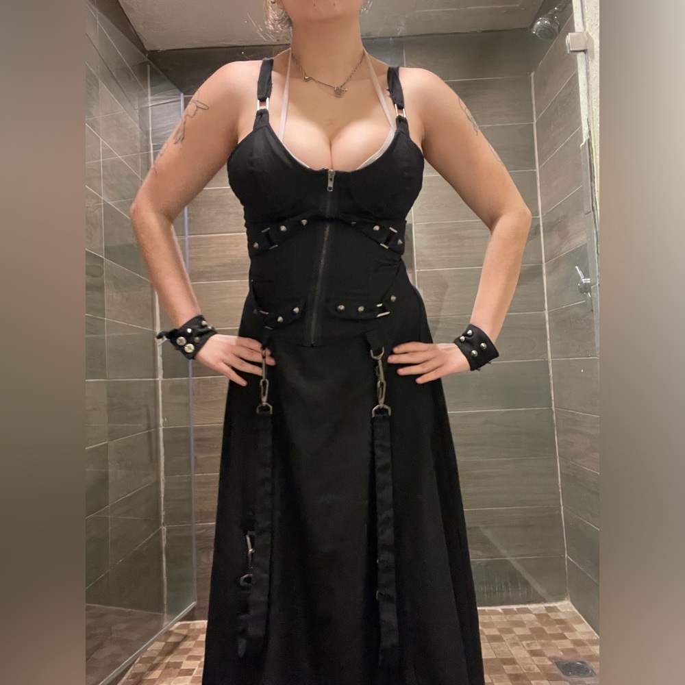 Lip Service Black Gothic Maxi Dress - Picture 2 of 11